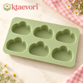 ktaevori™ Cloud Kiss 6-Cavity Silicone Mousse Mold — Cloud-Shaped Dessert Mold for Frozen Mousse & Ice Cream Cakes
